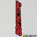 Sticker 50 Factory 24 cm red