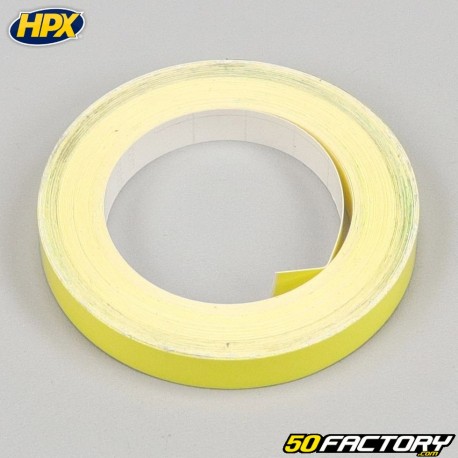 Sticker liseret de jantes HPX jaune 9 mm