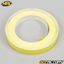 Adesivo riflettente per cerchi HPX giallo di 9 mm