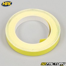 9 mm gelber HPX-Felgenstreifenaufkleber