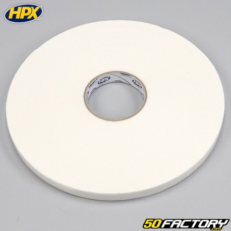Rotolo adesivo biadesivo in schiuma HPX bianca 19 mm x 50 m