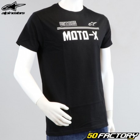 Camiseta Alpinestars Moto X preta e branca