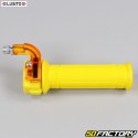 Impugnatura a gas Mini Targa con rivestimento sinistro Peugeot 103, MBK 51... Lusito giallo