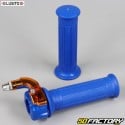 Impugnatura a gas Mini Targa con rivestimento sinistro Peugeot 103, MBK 51... Lusito blu