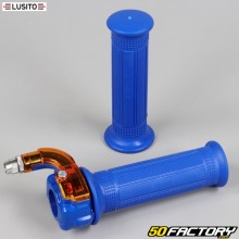 Manopola acceleratore Mini Targa con rivestimento sinistro Peugeot 103, MBK 51... Lusito blu