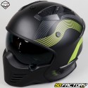 Vito Bruzano modular helmet black and matt fluorescent yellow