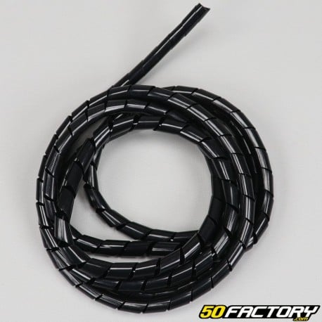 Black 3 mm cable protection spiral (1.5 meter)