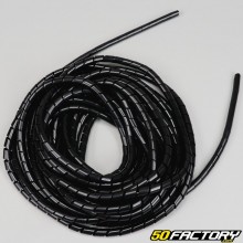 Black 9.3 mm cable protection spiral (10 meters)
