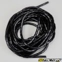 Black 10.7 mm cable protection spiral (10 meters)