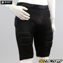 pantalones cortos de protección Shot Interceptor 2.0 negro y amarillo neón