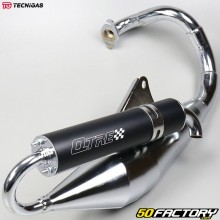 Exhaust pipe Tecnigas Q-TRE chrome Peugeot vertical Speedfight,  Trekker... 50 2T