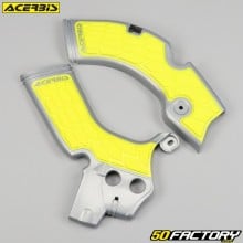 Frame protectors Suzuki RM-Z 250 (since 2019), 450 (since 2018) Acerbis  X-Grip yellow and gray