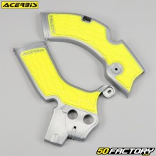 Protectores de chasis cubre cuadro Suzuki RM-Z 250 (desde 2019), 450 (desde 2018) Acerbis  X-Grip amarillo y gris