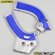 Frame protectors Yamaha YZF 250 (2014 - 2016), WR-F 450 (2014 - 2015) Acerbis  X-Grip gray and blue