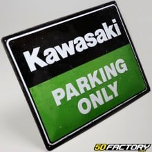 Targa decorativa Kawasaki &quot;Solo parcheggio&quot; 30x40 cm