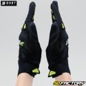 Gants cross enfant Shot Devo noirs et jaunes fluo