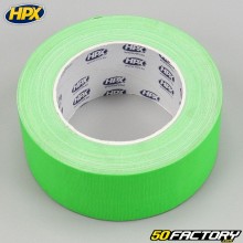 Rotolo adesivo HPX verde neon di 50 mm x 25 m