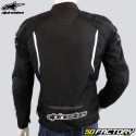 Blouson Alpinestars T-Jaws V3 homologué CE moto noir et blanc