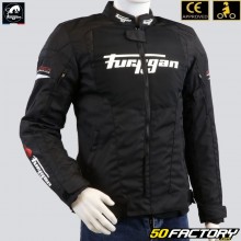 Jacket Furygan Norman 3O CE approved motorcycle black, white, red