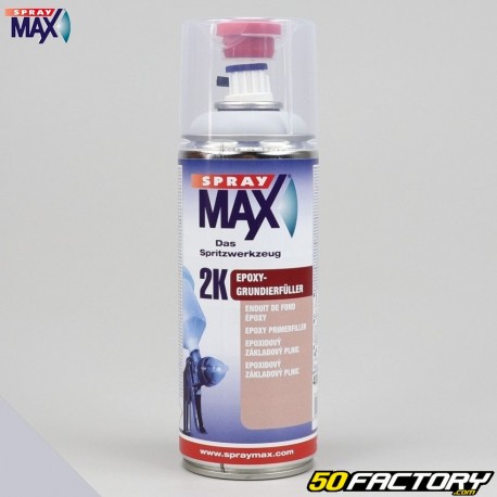 Apprêt époxy qualité professionnelle 2K avec durcisseur Spray Max gris 400ml
