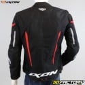 Jaqueta de motociclista aprovada pela Ixon Stricker CE preta e vermelha