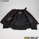 Jaqueta de motociclista aprovada pela Ixon Stricker CE preta e vermelha