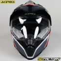 Capacete Enduro Acerbis Flip FS-606 fosco cinza e vermelho