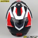 Casco de enduro Acerbis Flip FS-606 gris mate y rojo