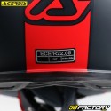 Casque enduro Acerbis Flip FS-606 gris et rouge mat