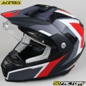 Helmet Enduro Acerbis Flip FS-606 matte gray and red