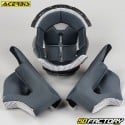 Casque enduro Acerbis Flip FS-606 gris et rouge mat