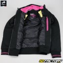 Frauenjacke Furygan Luxio Lady Evo (mit Protektoren) D3O CE-geprüftes Motorrad schwarz und pink