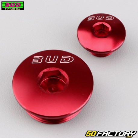 Bouchons de carter d'allumage Suzuki RM-Z 250, 450 Bud Racing rouges