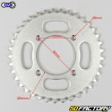 Zahnkranz 37 zähne stahl 420 Yamaha Chappy,  FS1,RZ, DT MX 50, PW 80 ... Afam