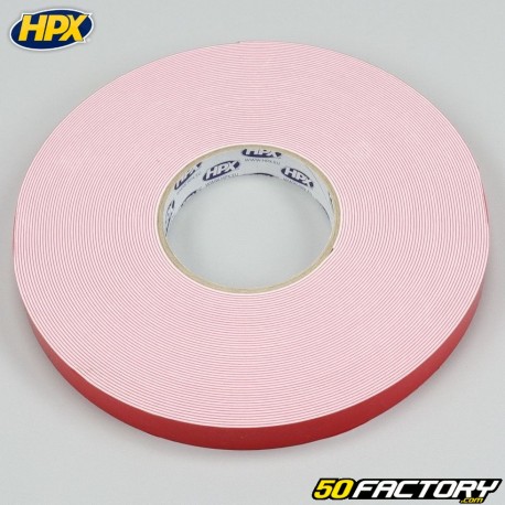 Rolo adesivo dupla face branco HPX 19 mm x 25 m