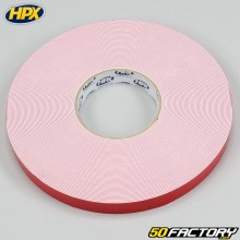 Doppelklebeband HPX 19 mm x 25 m rot