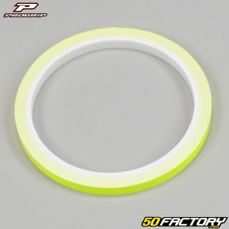 Rim stripe sticker Progrip fluorescent yellow with 7 mm applicator