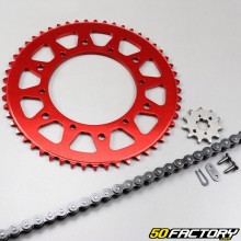 11x53x130 chain kit red Derbi Senda DRD Xtreme, Gilera Smt (for stick rim)