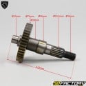 Rear wheel shaft Peugeot TKR,  Kisbee, Ludix, Citystar... 50 2T