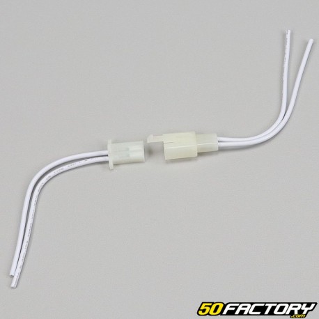 Conector de 2 pines con cables (enchufe)