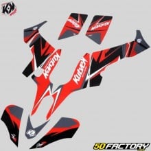 Kit de decoracion Kymco Maxxer 300 (desde 2021) Kutvek rojo