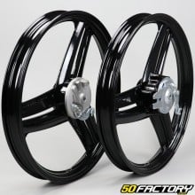 Llantas de 17 pulgadas tipo ruedas Grimeca hélices Peugeot 103 SP, MVL ... negro