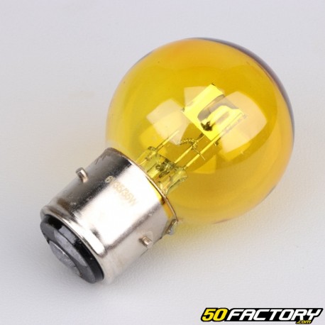 Bombilla de faro BA21D 6V 35/35W amarilla