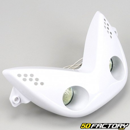 Phare double optique MBK Nitro (1999 - 2012), Yamaha Aerox (1998 - 2012) 50 2T blanc V2