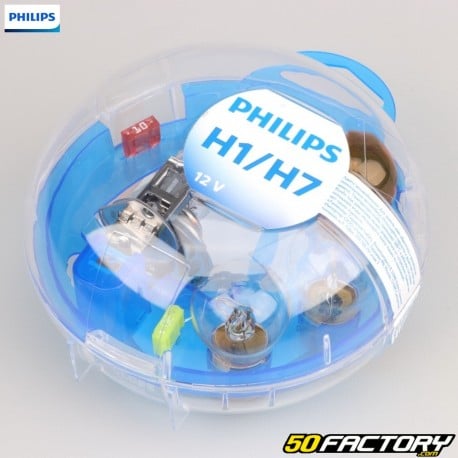 Ampoules H1, H7 12V Philips Essential Box (coffret) - pièces