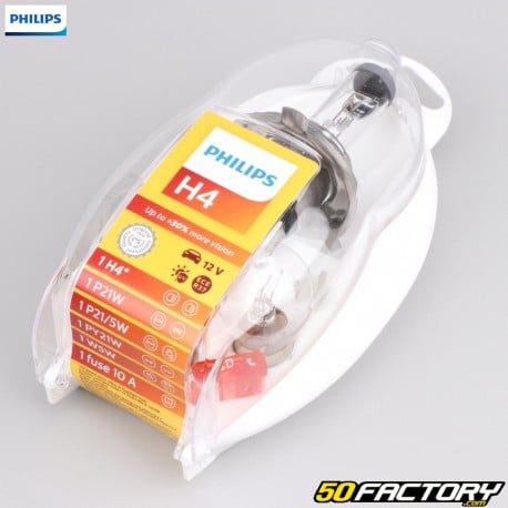 Ampoules H4 12V Philips Easy kit (coffret) - pièces équipements