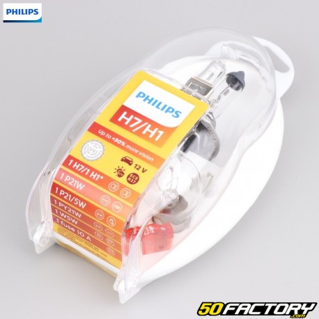 Ampoules H1, H7 12V Philips Essential Box (coffret) - pièces