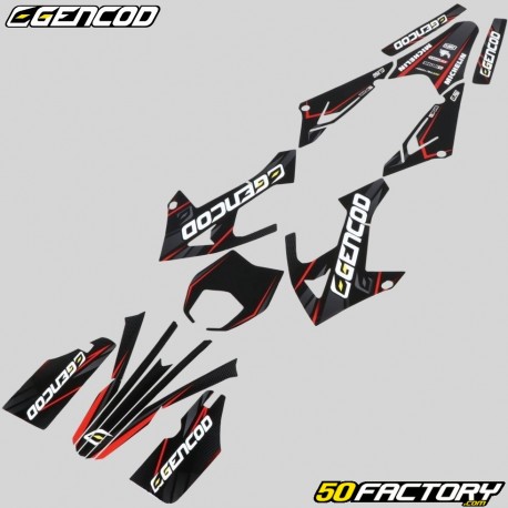 Kit decorativo Rieju  MRT 50 (desde 2022), MRT 125 (desde 2021) Gencod Evo rojo