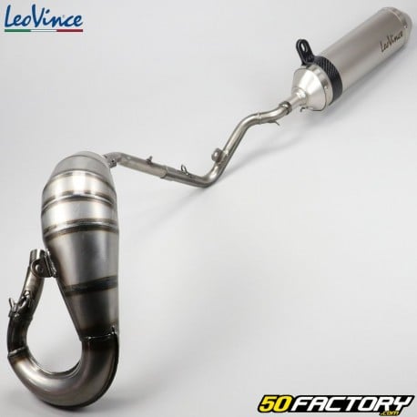 Exhaust Yamaha DT, MBK X-Limit, Malaguti XSM,  XTM Leovince Xfight stainless steel