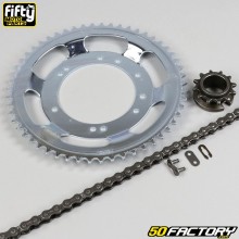 Chain kit 12x54x106 Ø98 mm Peugeot 103 (Gromeca rim, Bernardi) Fifty